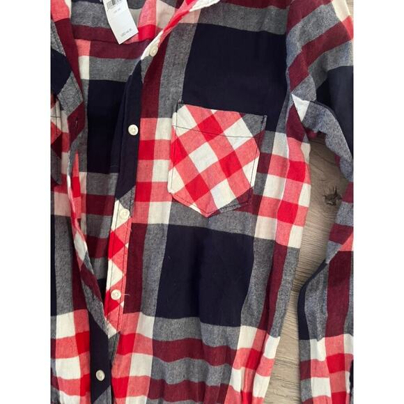 NWT Plaid Y2K Aerie long sleeve with shorts romper size XS cute and stylish - Picture 4 of 7